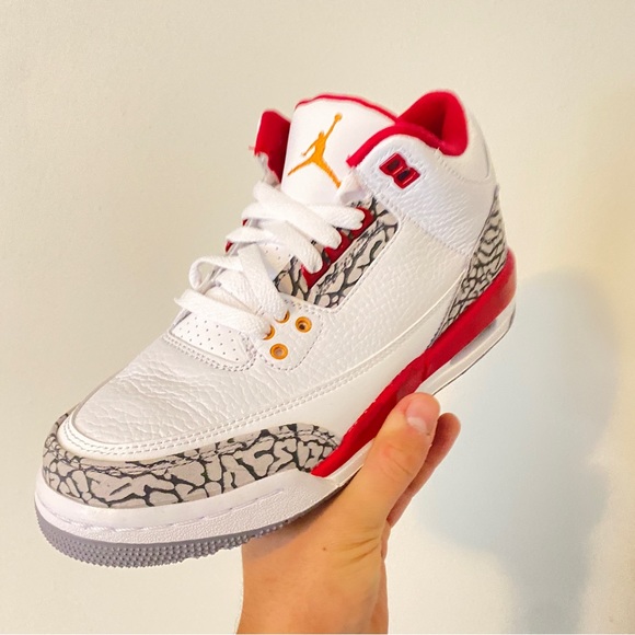Jordan Other - Air JORDAN 3 Retro GS ‘Cardinal Red’ Size 5.5Y (398614-126) White